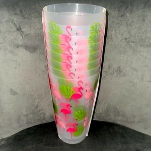 Flamingo outdoor drinkware tumbler set of 8